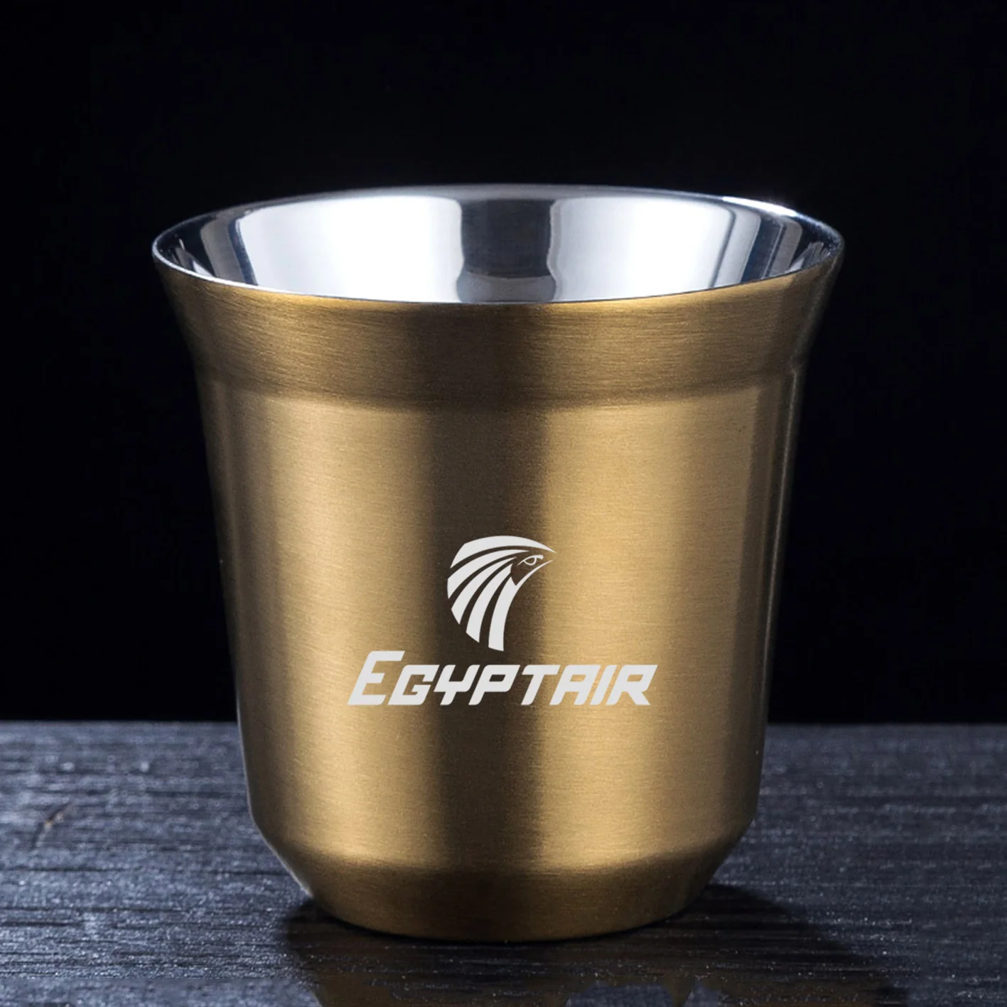 Egyptair Airlines Designed Double Wall Stainless Steel Coffee Mugs - Image 10