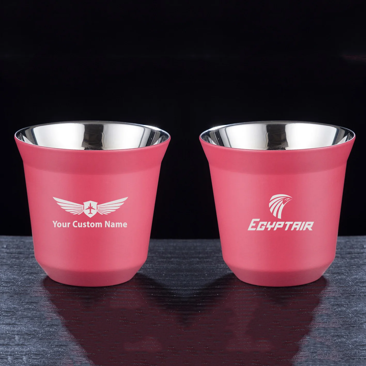 Egyptair Airlines Designed Double Wall Stainless Steel Coffee Mugs - Image 11