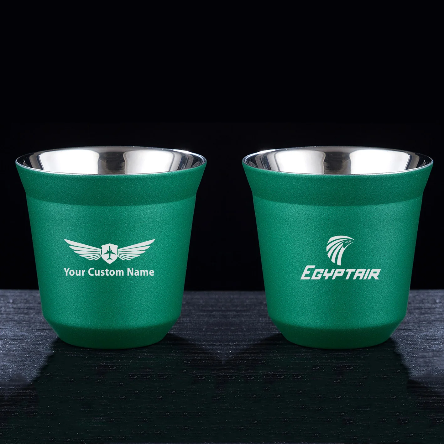 Egyptair Airlines Designed Double Wall Stainless Steel Coffee Mugs - Image 13