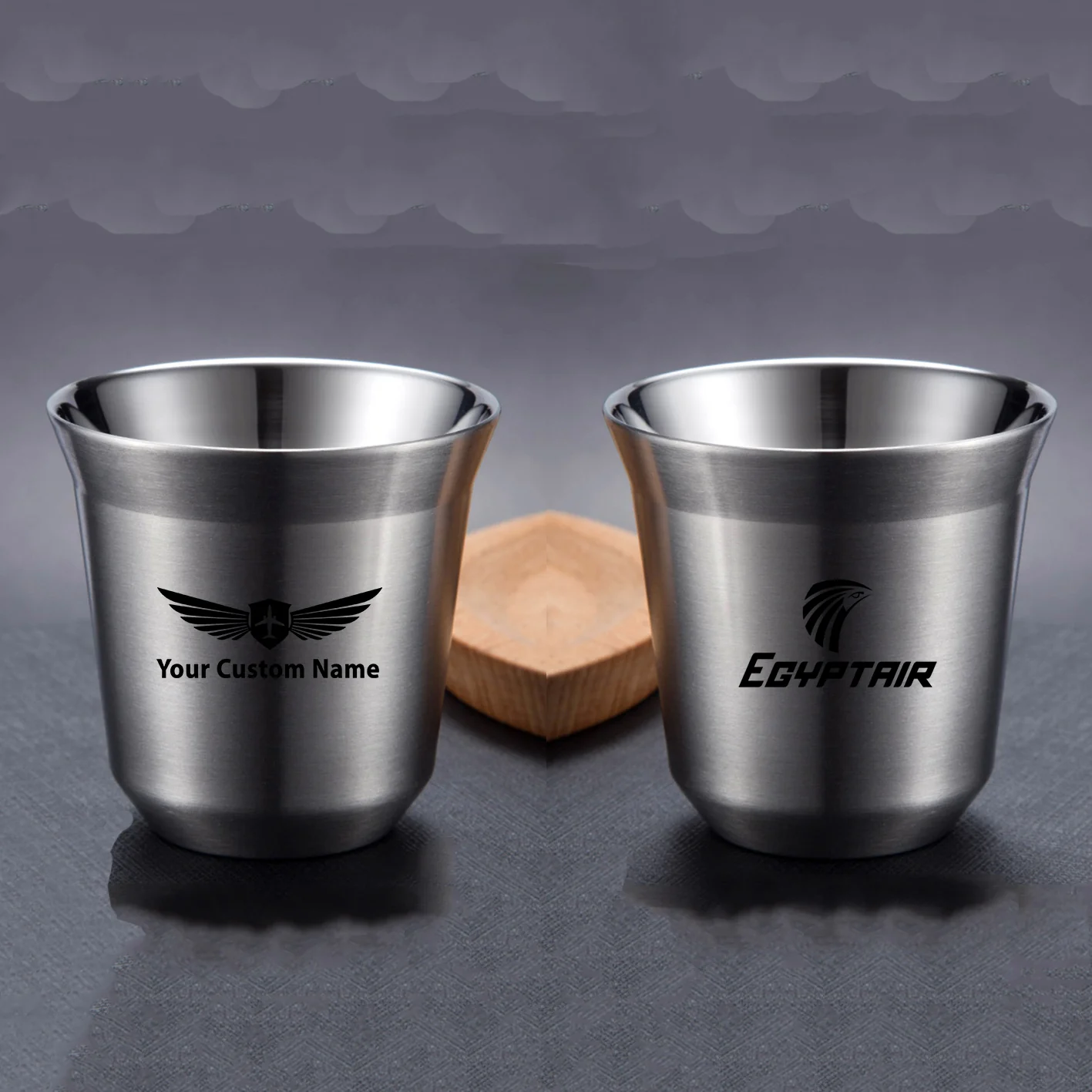 Egyptair Airlines Designed Double Wall Stainless Steel Coffee Mugs - Image 15