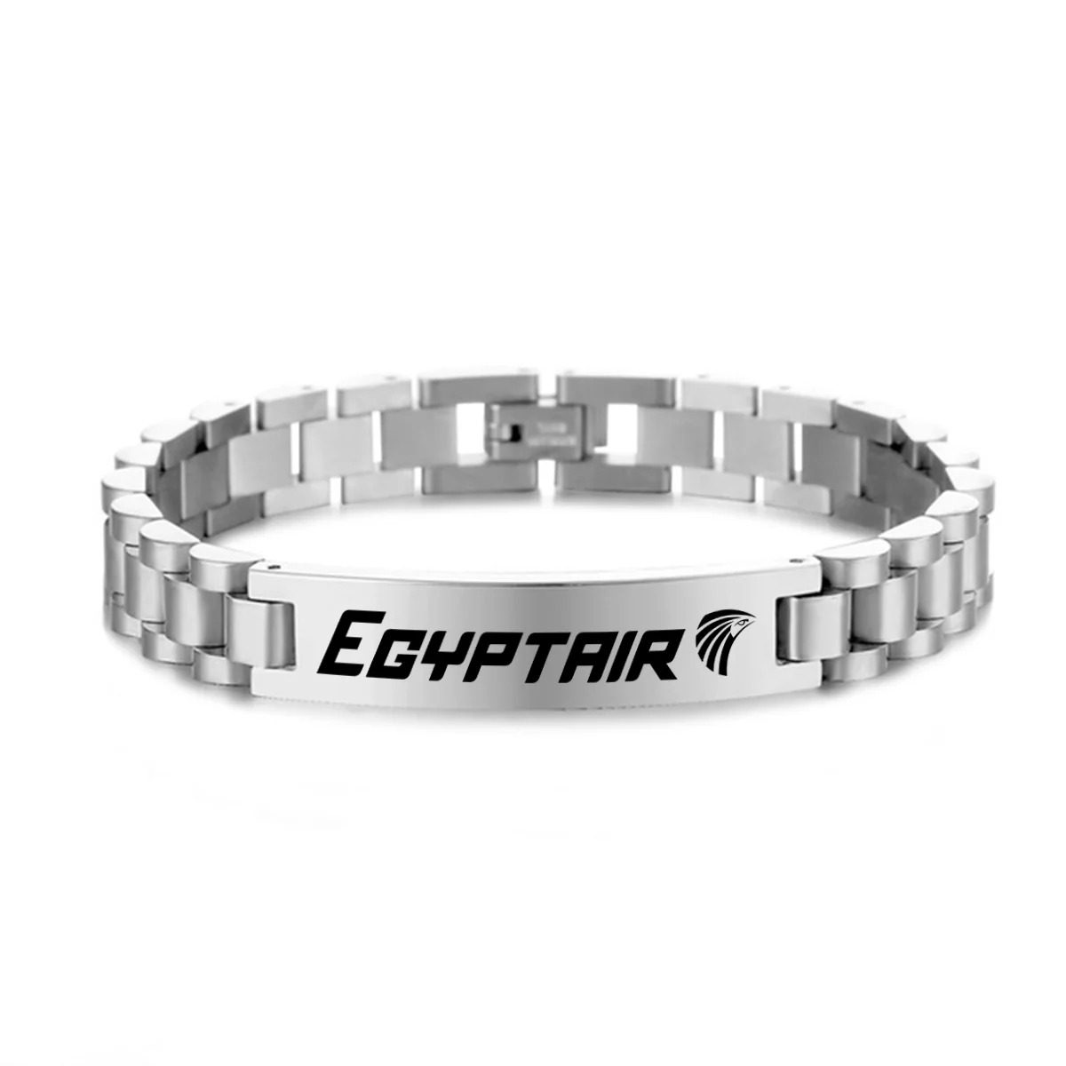 Egyptair Airlines Designed Stainless Steel Chain Bracelets - Image 2