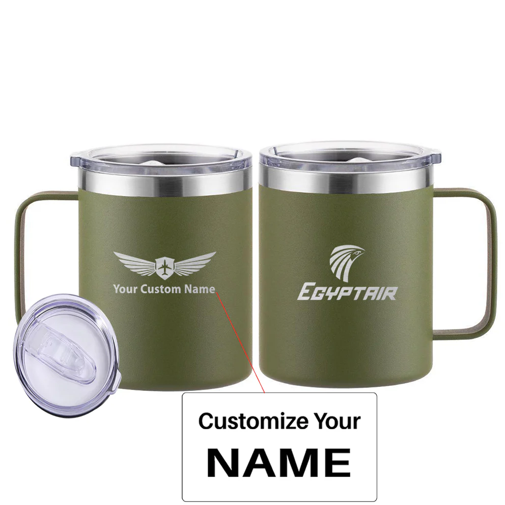 Egyptair Airlines Designed Stainless Steel Laser Engraved Mugs - Image 7