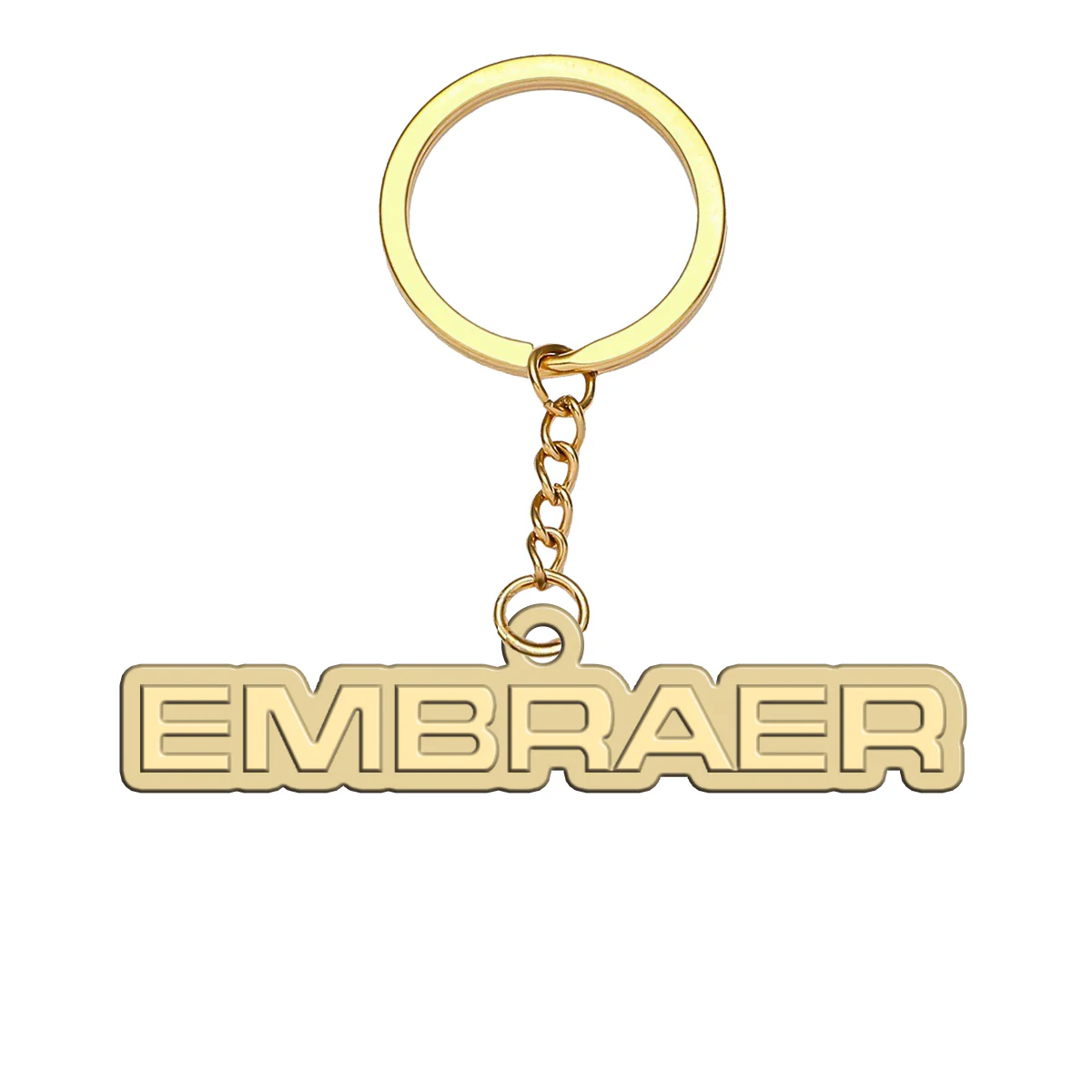 Embraer & Text Designed Hollow Key Chains