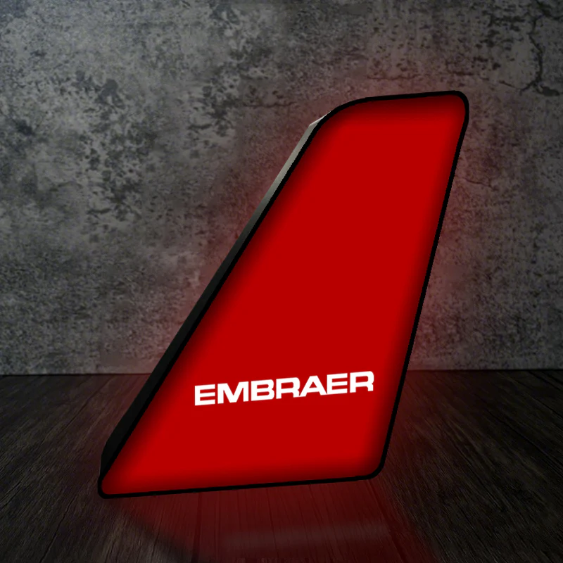 Embraer & Text Designed Led Aircraft Tail & 3D Lamp - Image 4
