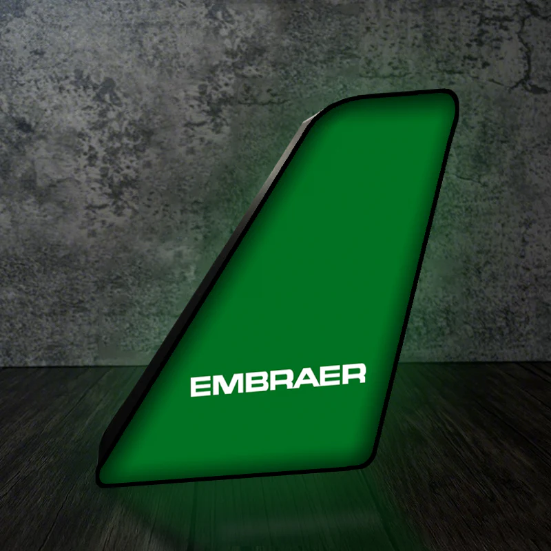 Embraer & Text Designed Led Aircraft Tail & 3D Lamp - Image 7