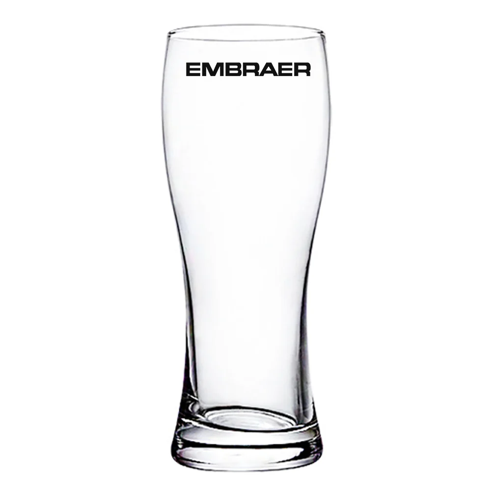 Embraer & Text Designed Pilsner Beer Glasses - Image 2