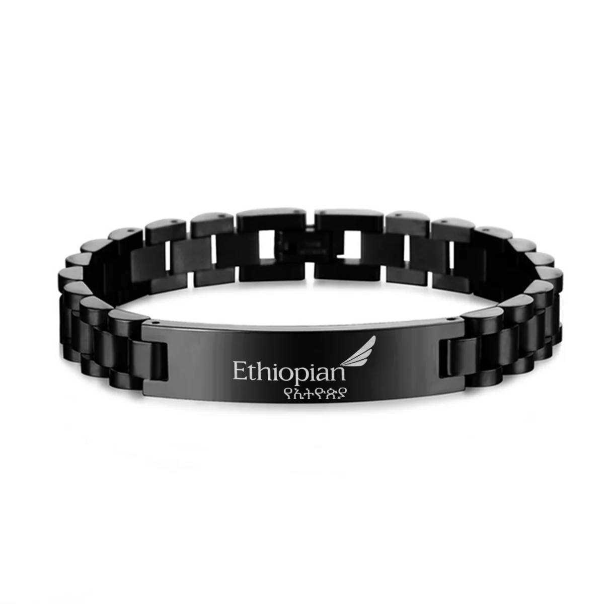 Ethiopian Airlines Designed Stainless Steel Chain Bracelets