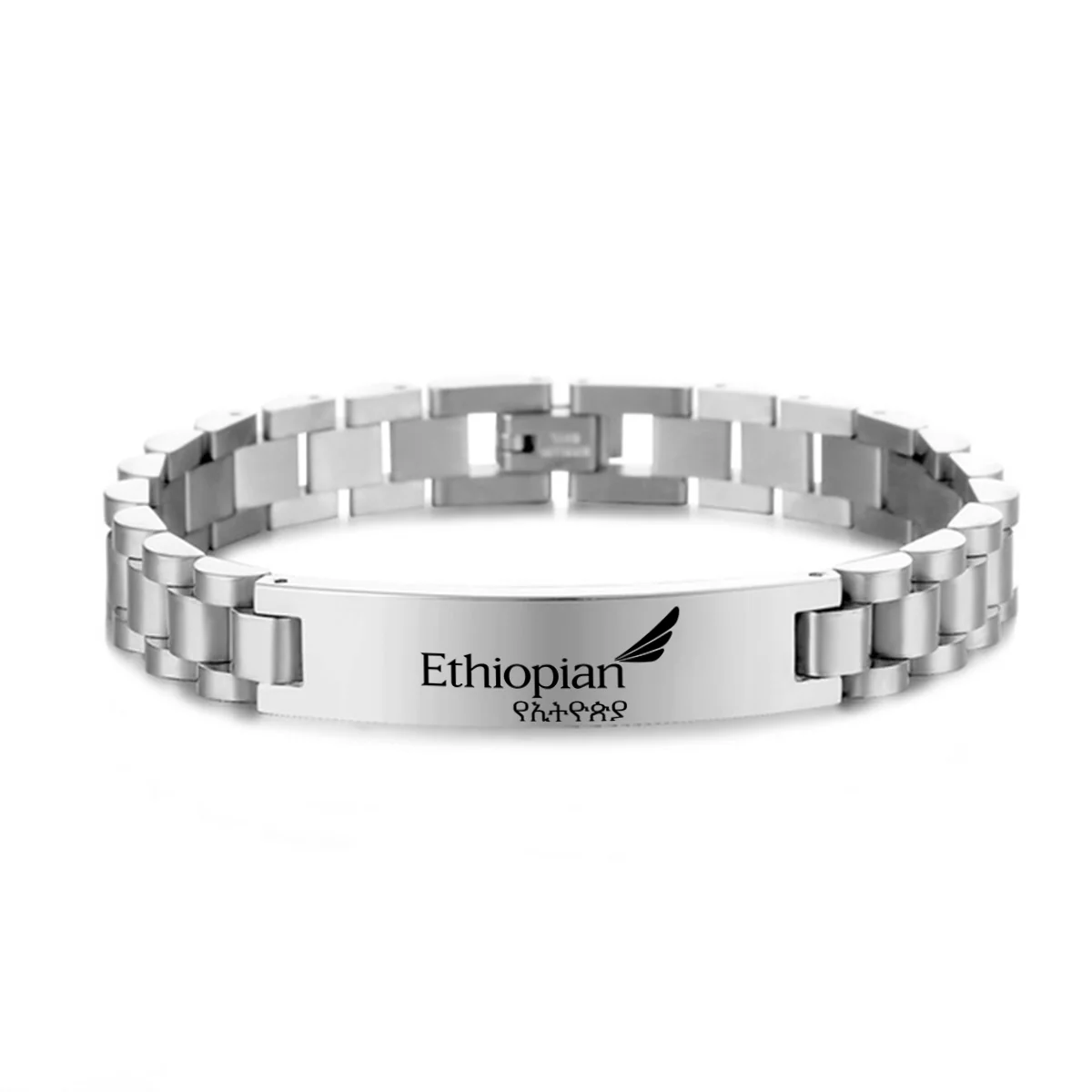 Ethiopian Airlines Designed Stainless Steel Chain Bracelets - Image 2
