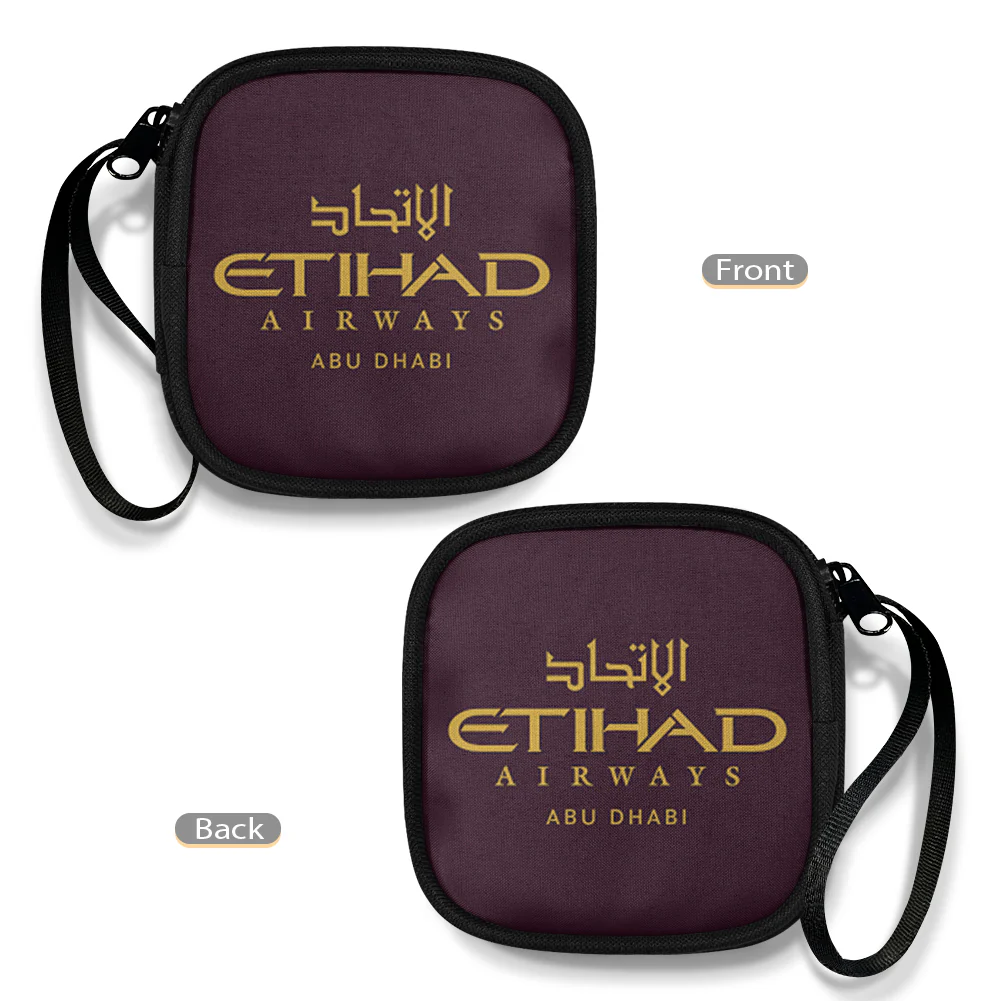 Etihad Airways Airlines Designed Portable Headphone Bag - Image 4
