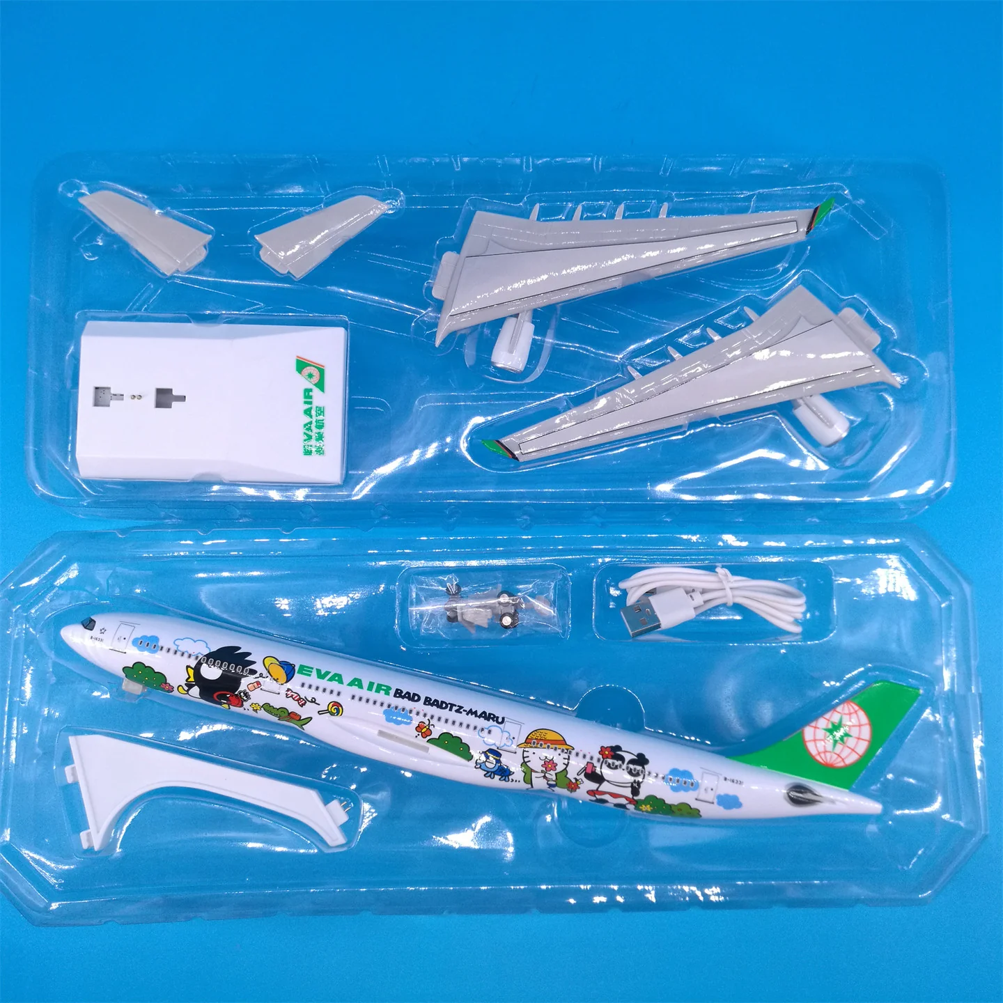 EVA Airways Airbus A330 Airplane Model (1/200 Scale - 30CM) - Image 15