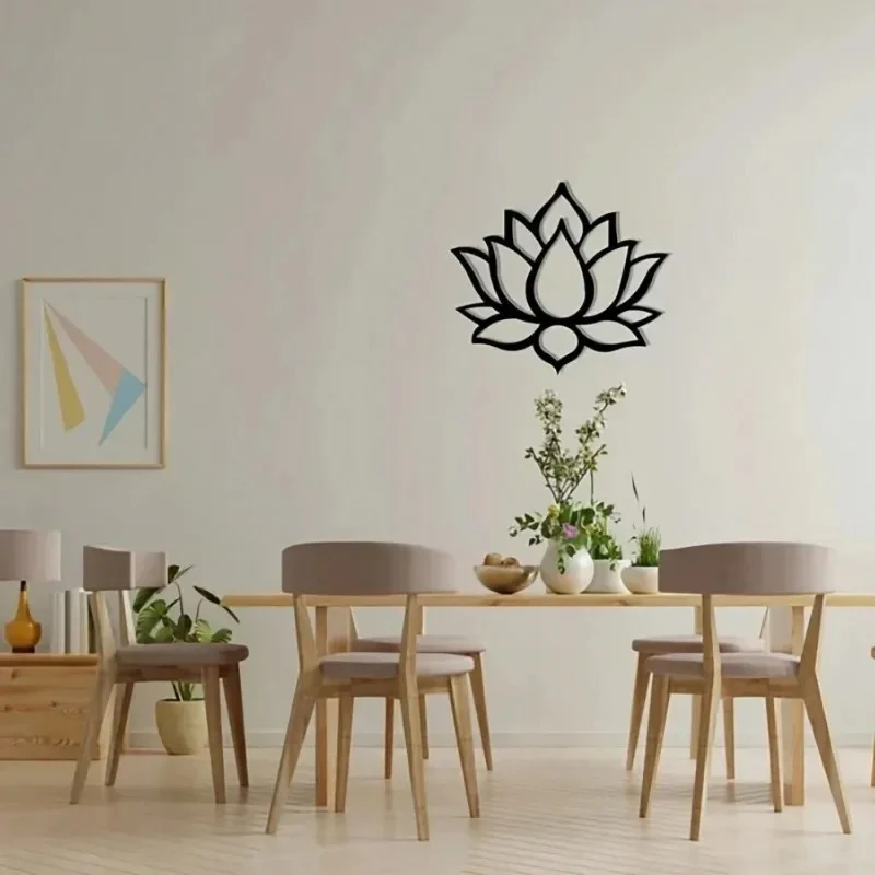 Exquisite Lotus Flower Wall Sculpture 28x24.5CM - Image 6