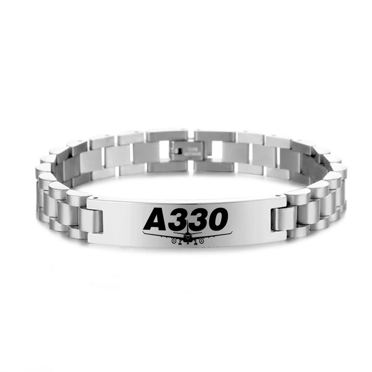 Super Airbus A330 Designed Stainless Steel Chain Bracelets - Image 2