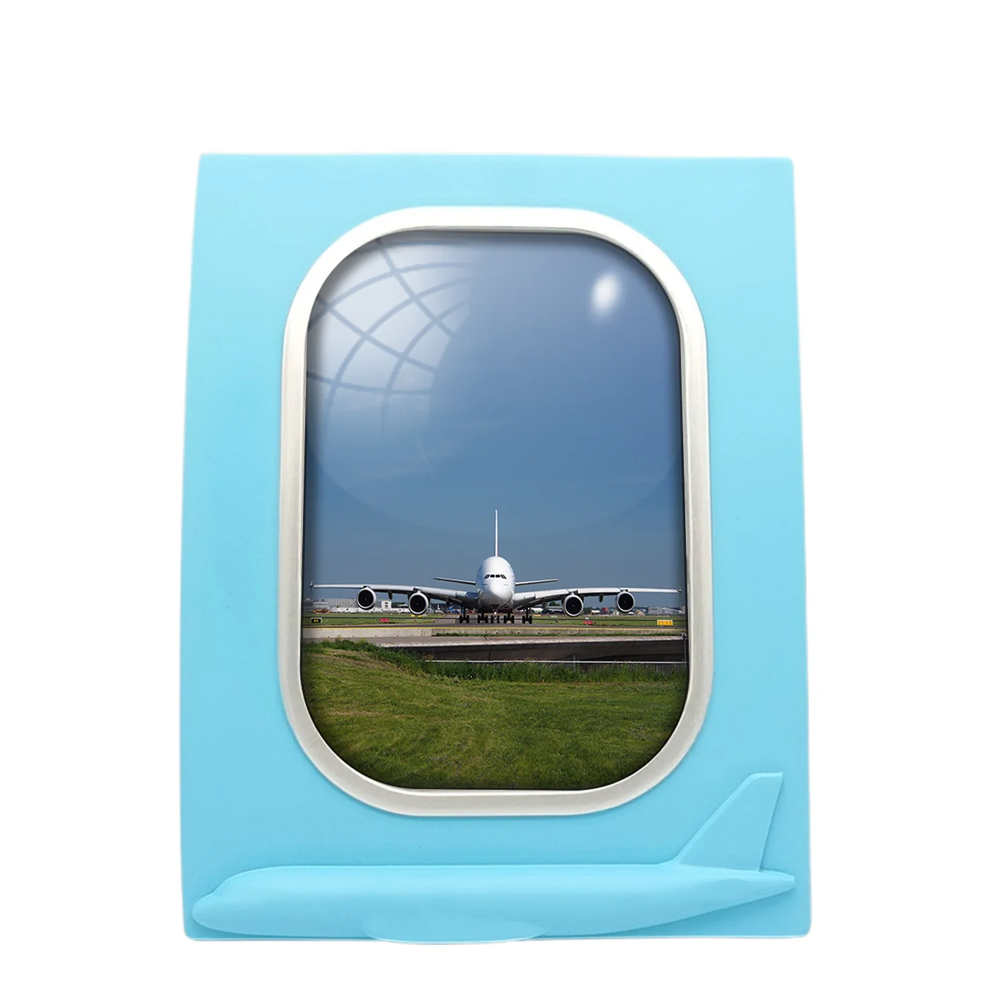 Face to Face with Airbus A380 Designed Airplane Window Photo Frame