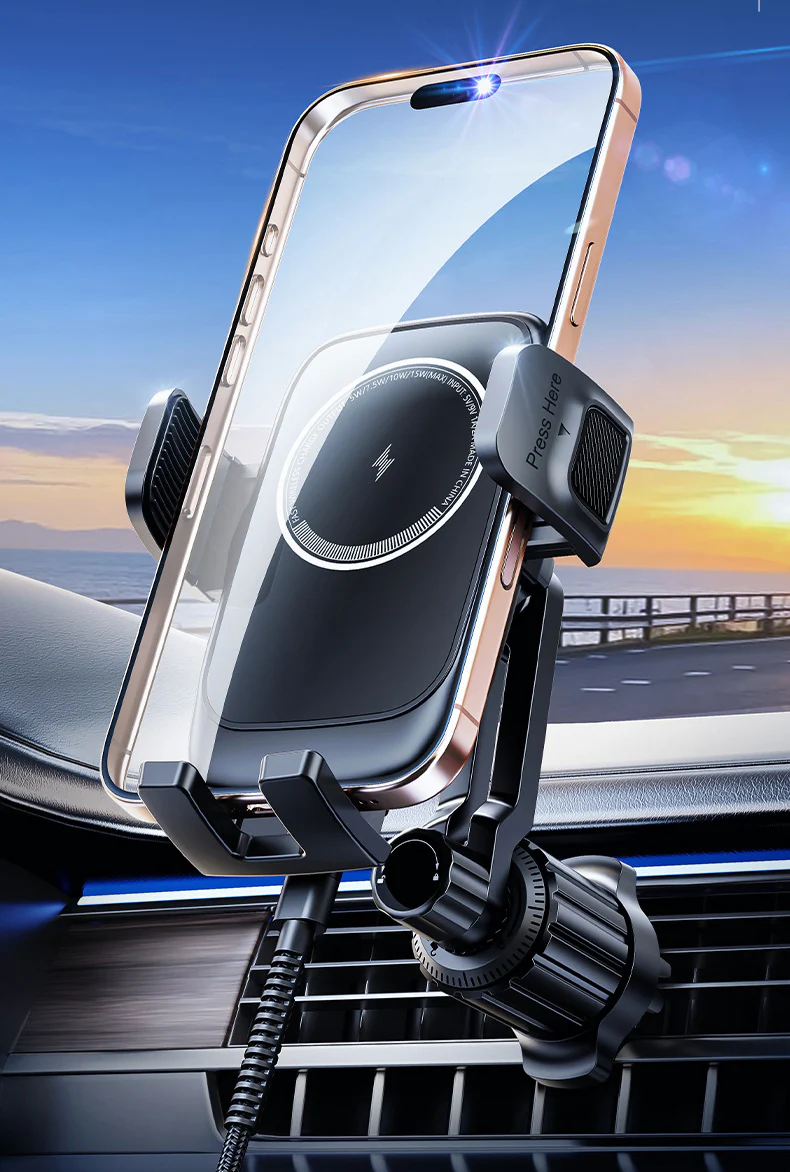 Fast Charging Mobile Phone Holder Car Wireless Charging Navigation Holder Air Outlet Universal - Image 10