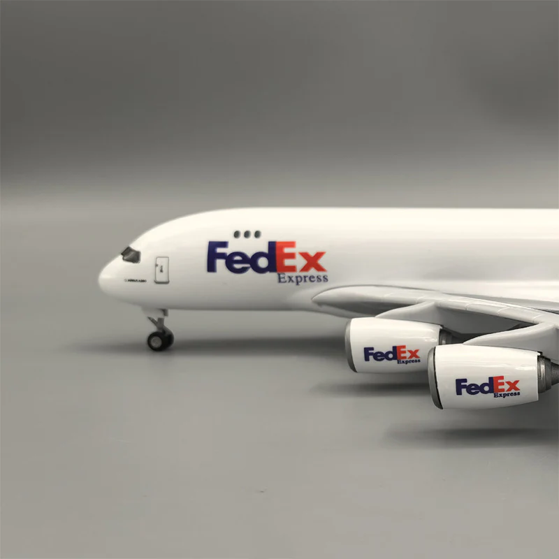 FedEx Cargo Aircraft Airlines Airbus A380 Airplane Model (1/160 Scale) - Image 4