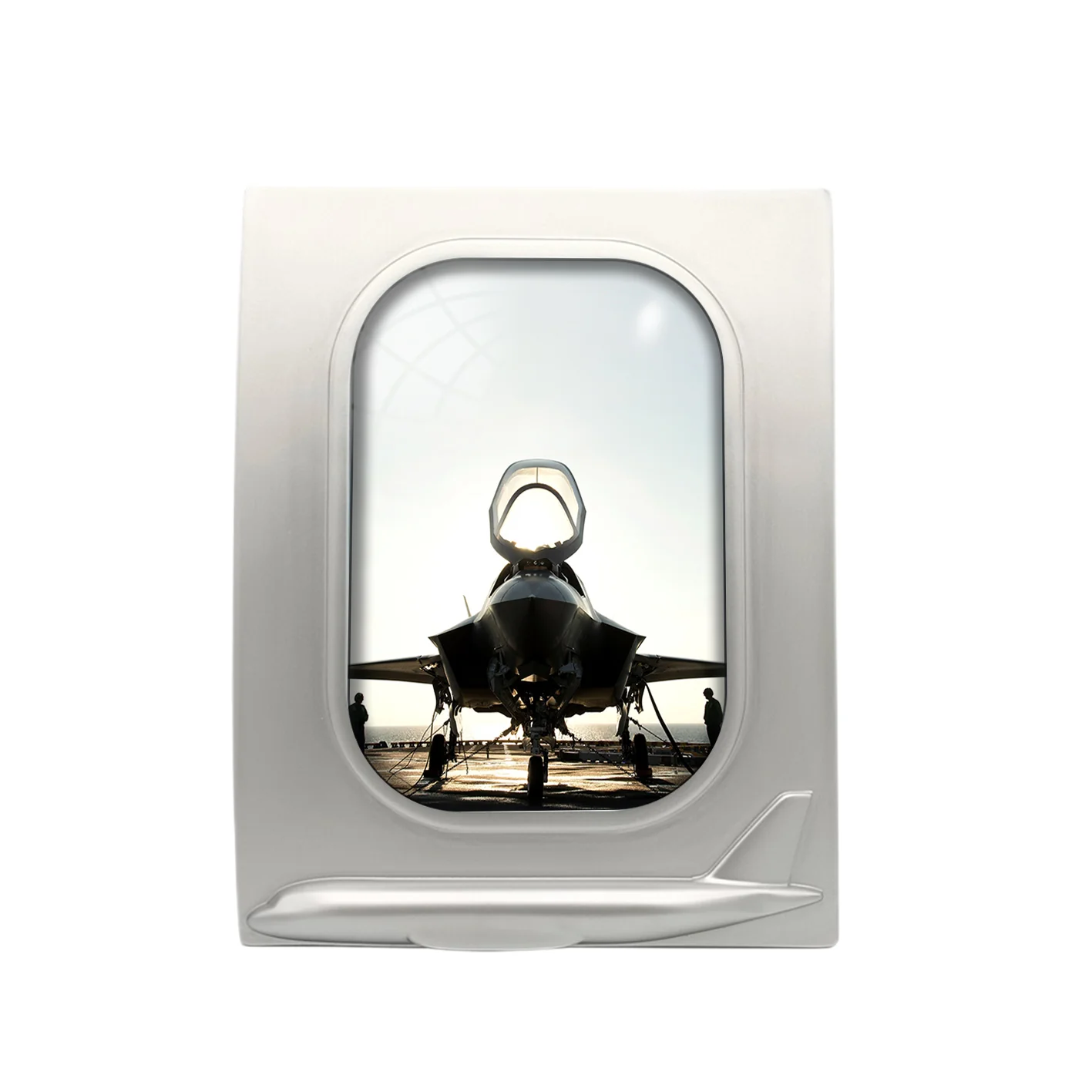 Fighter Jet 35 Designed Airplane Window Photo Frame - Image 2