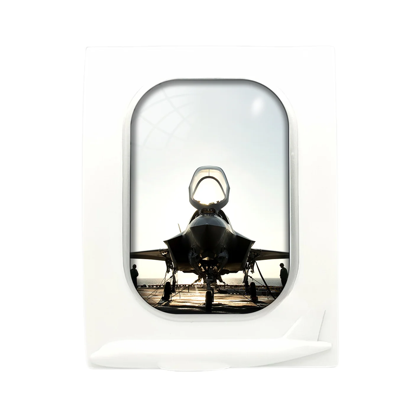 Fighter Jet 35 Designed Airplane Window Photo Frame - Image 4