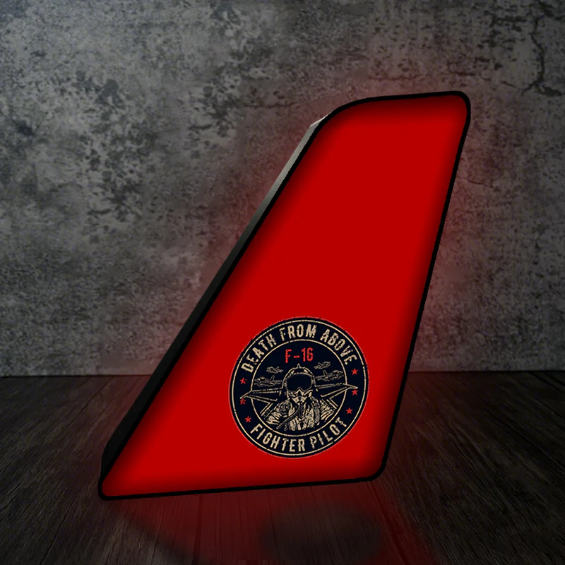 Fighter Jet 16 - Death From Above Designed Led Aircraft Tail & 3D Lamp - Image 4