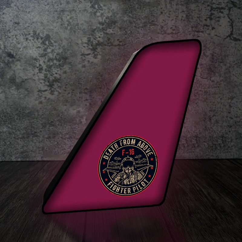 Fighter Jet 16 - Death From Above Designed Led Aircraft Tail & 3D Lamp - Image 9