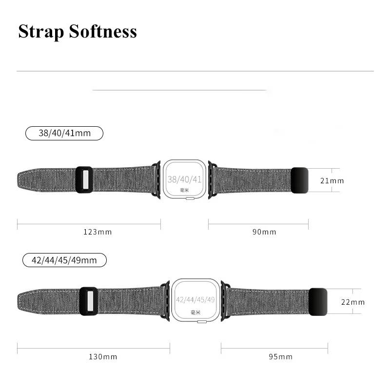 Finewoven Strap For Apple Watch Band Canvas Magnetic Loop Bacelet - Image 9