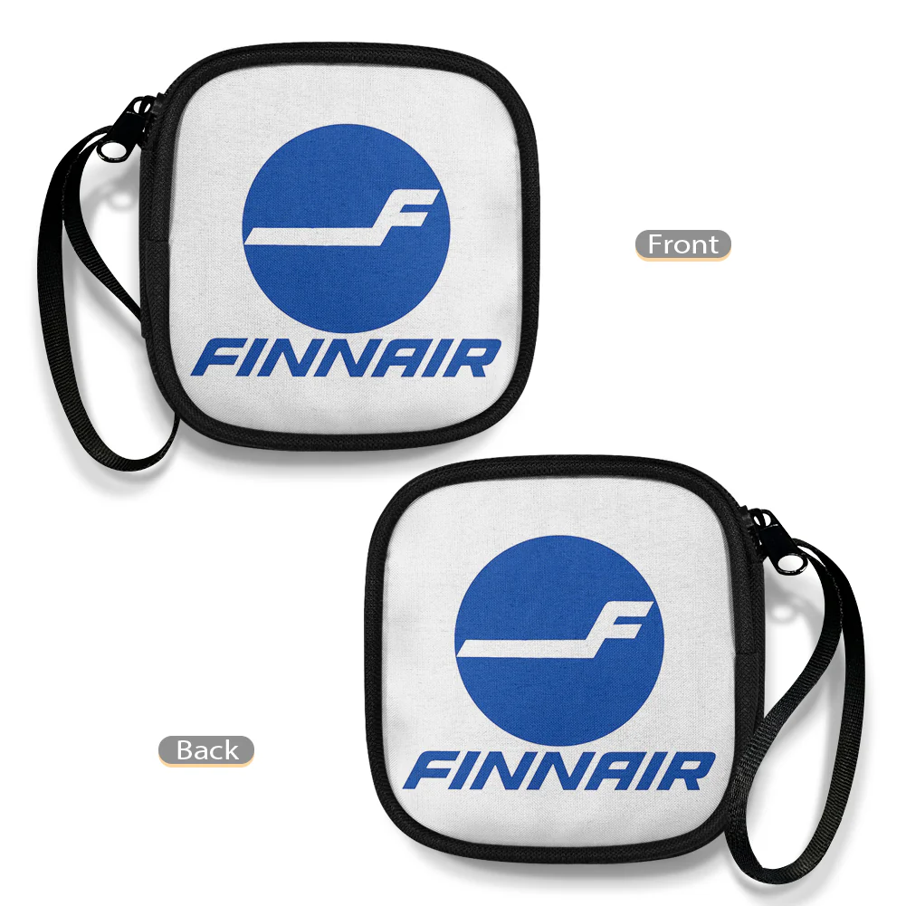 Finnair Airlines Designed Portable Headphone Bag - Image 4