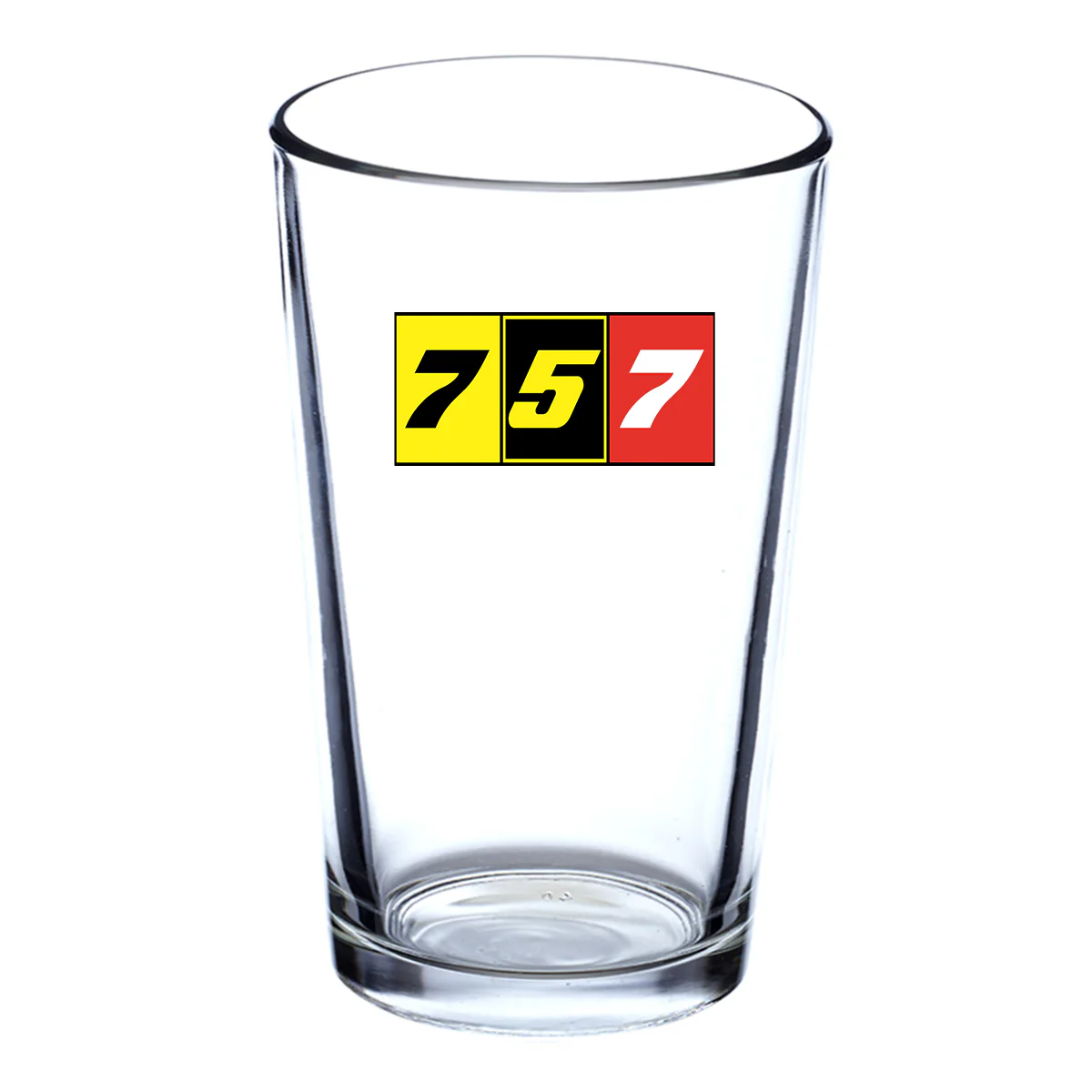 Flat Colourful 757 Designed Beer & Water Glasses - Image 2