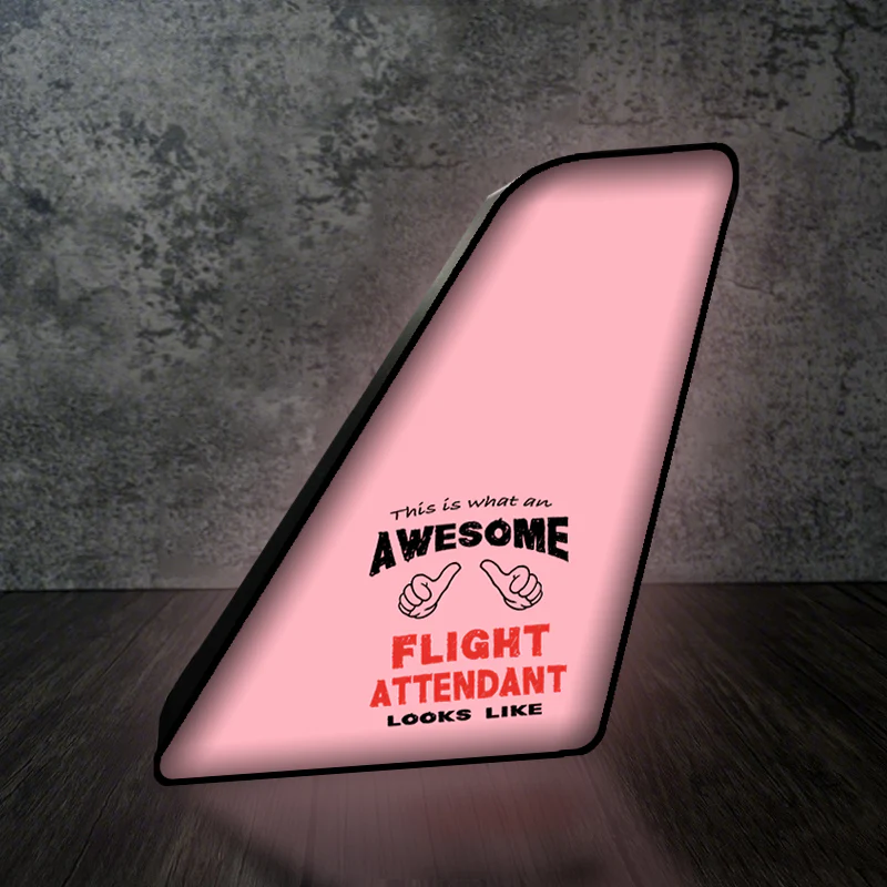 Flight Attendant Designed Led Aircraft Tail & 3D Lamp - Image 5