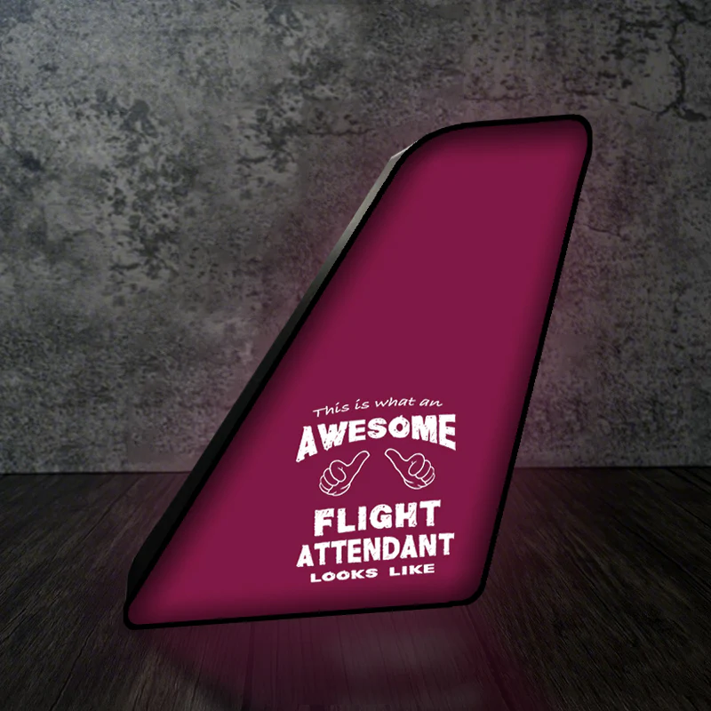 Flight Attendant Designed Led Aircraft Tail & 3D Lamp - Image 9