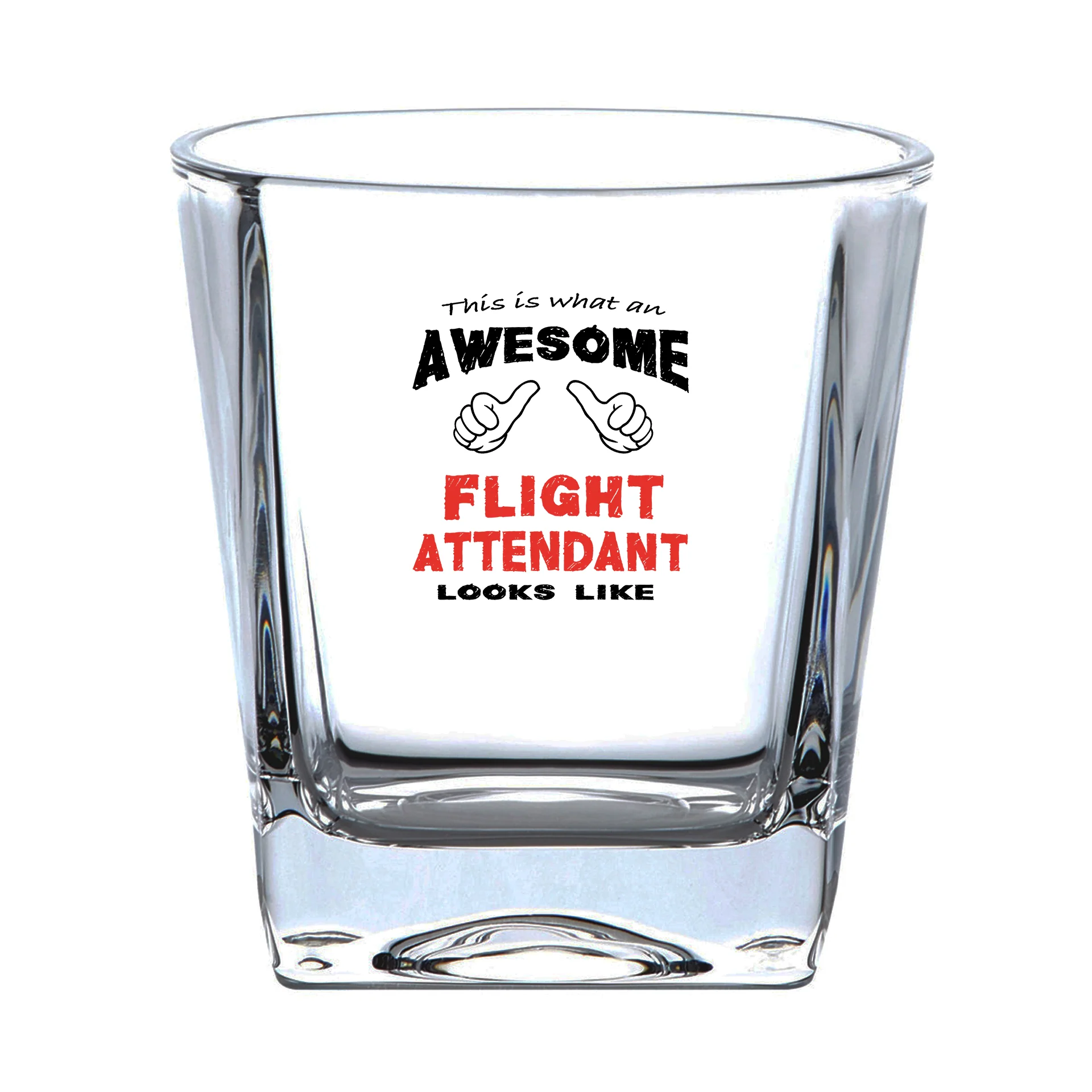 Flight Attendant Designed Whiskey Glass - Image 2