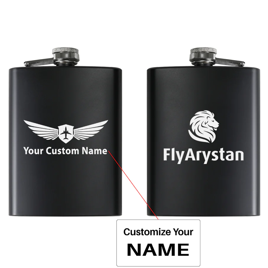 FlyArystan Designed Stainless Steel Hip Flasks