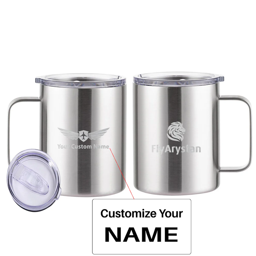 FlyArystan Designed Stainless Steel Laser Engraved Mugs - Image 13
