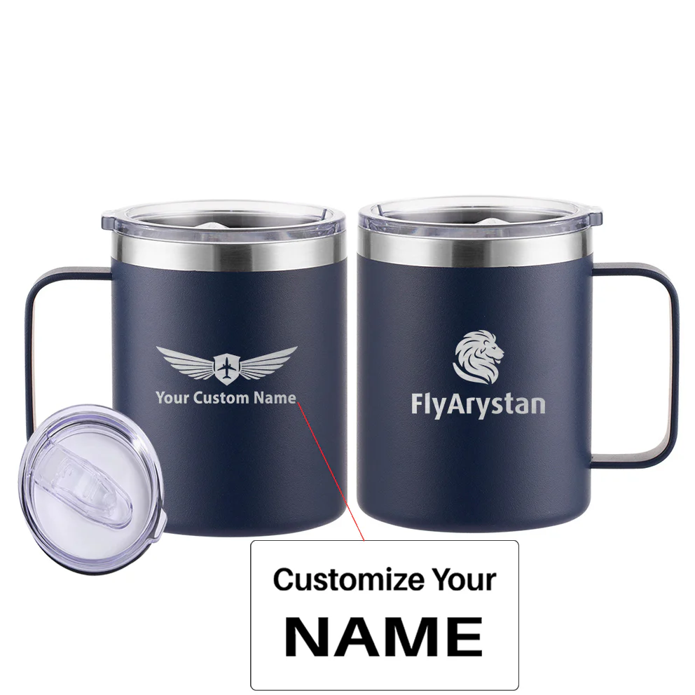 FlyArystan Designed Stainless Steel Laser Engraved Mugs - Image 3