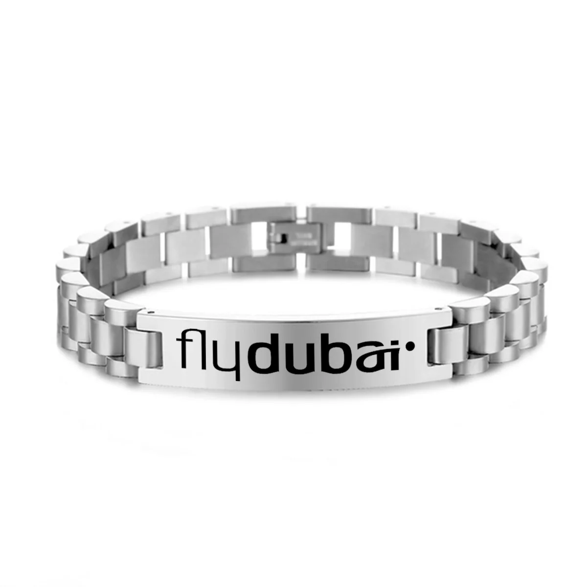 Flydubai Airlines Designed Stainless Steel Chain Bracelets - Image 2