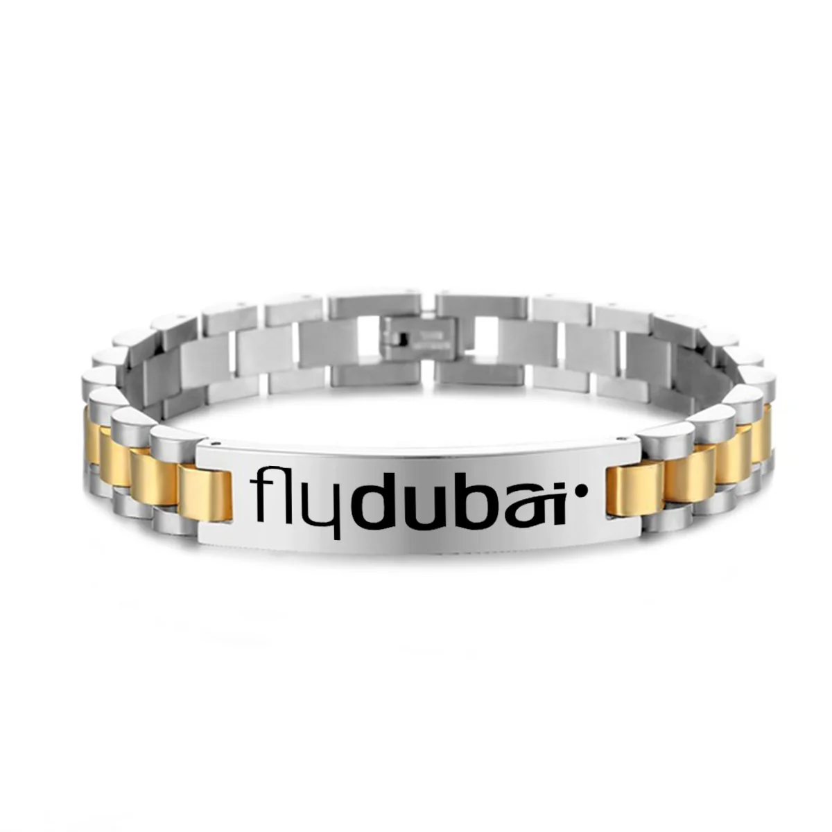 Flydubai Airlines Designed Stainless Steel Chain Bracelets - Image 3