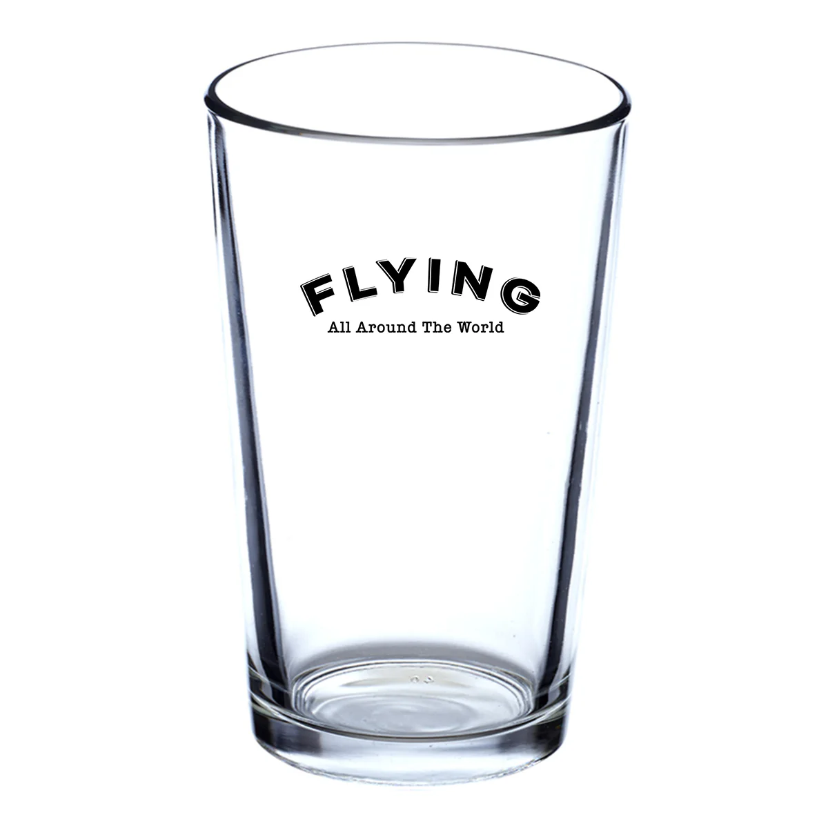 Flying All Around The World Designed Beer & Water Glasses - Image 2