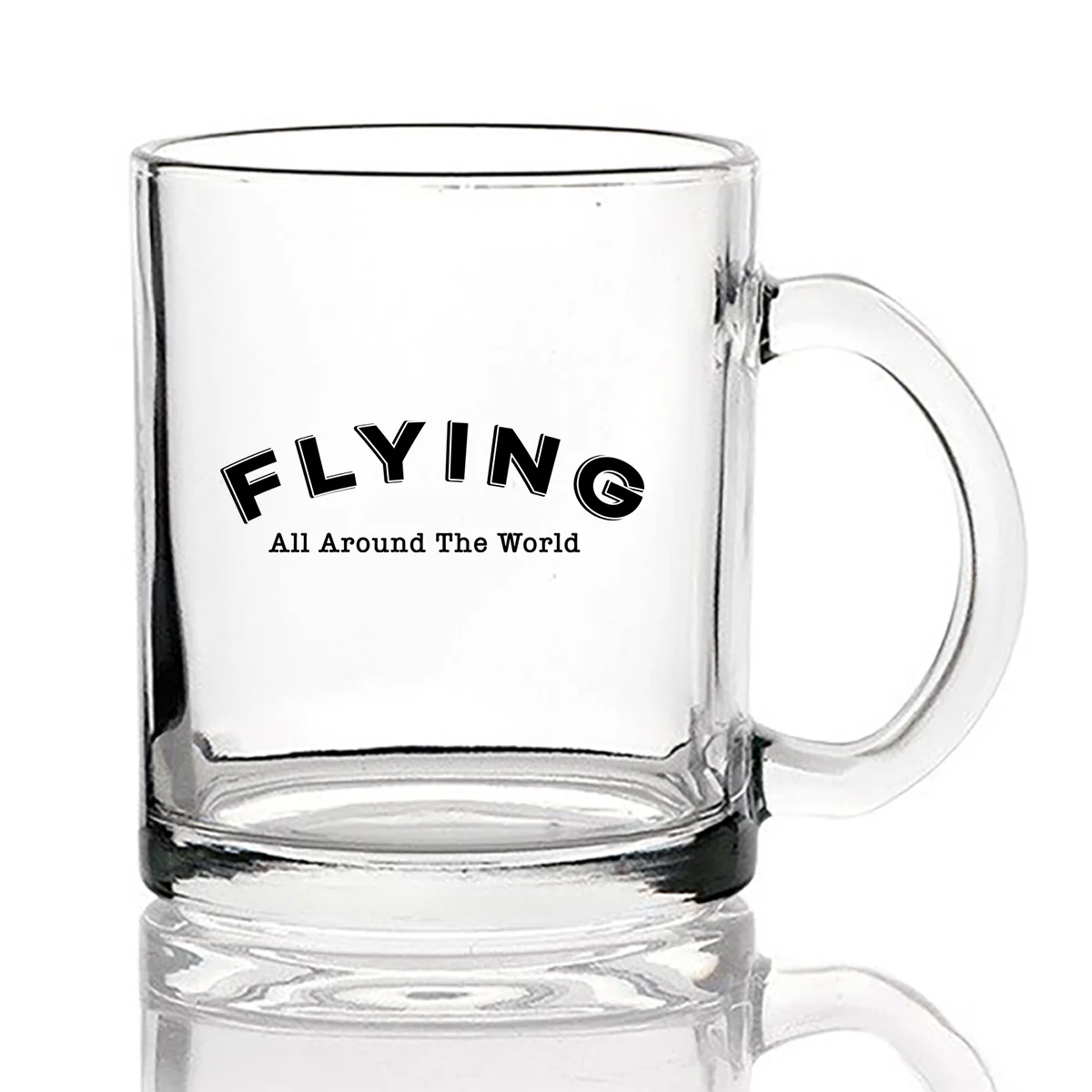 Flying All Around The World Designed Coffee & Tea Glasses - Image 2