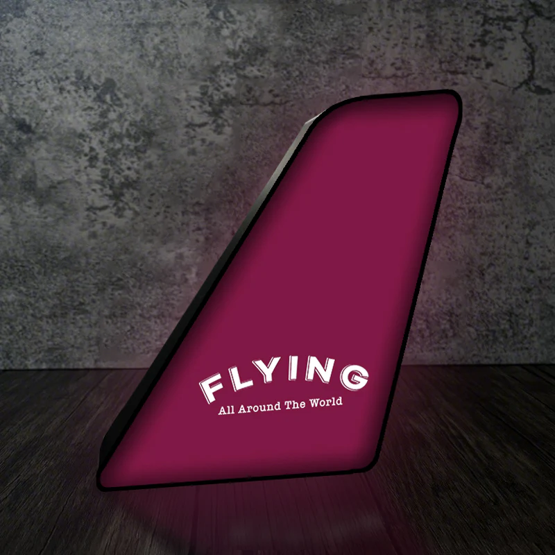 Flying All Around The World Designed Led Aircraft Tail & 3D Lamp - Image 9