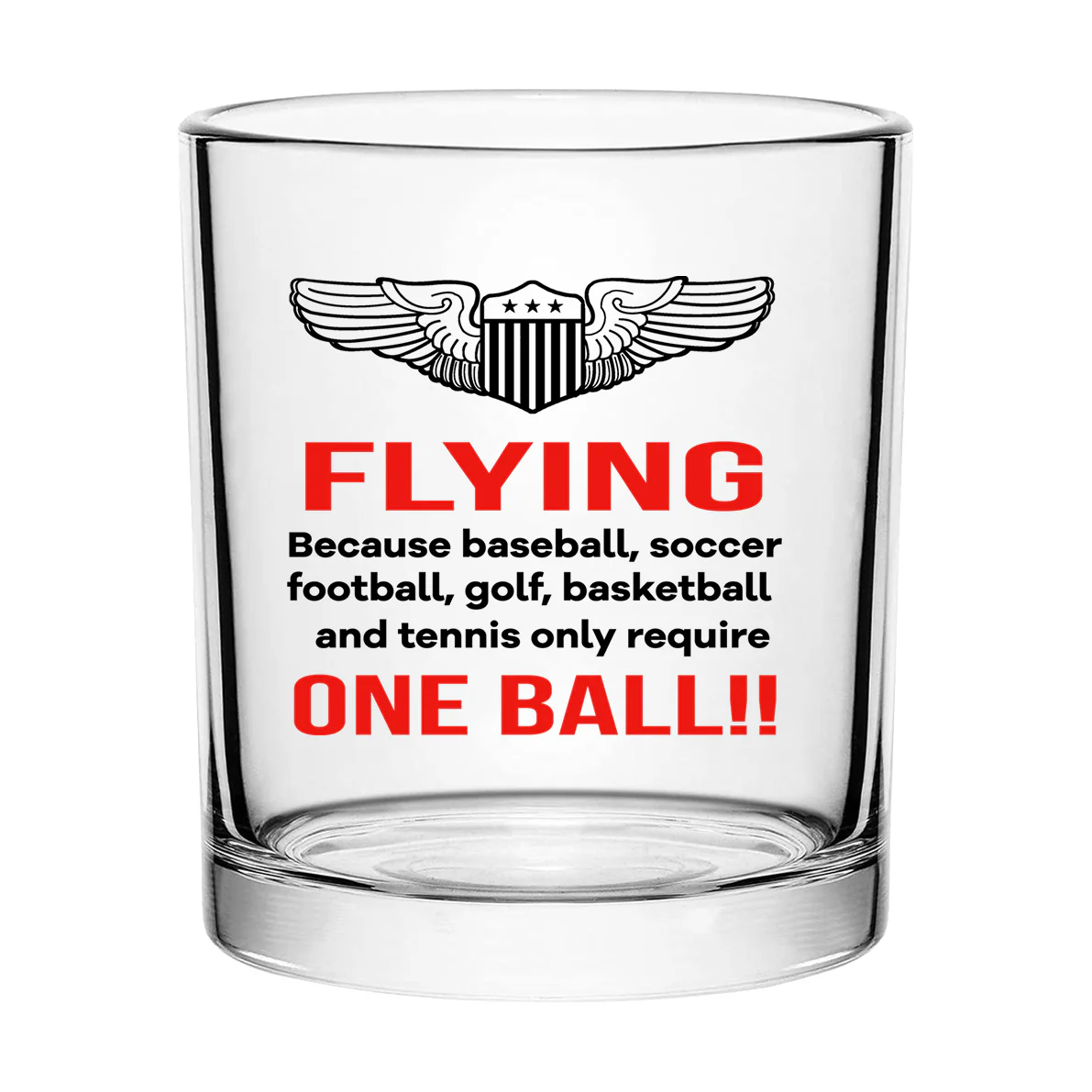 Flying One Ball Designed Special Whiskey Glasses - Image 2