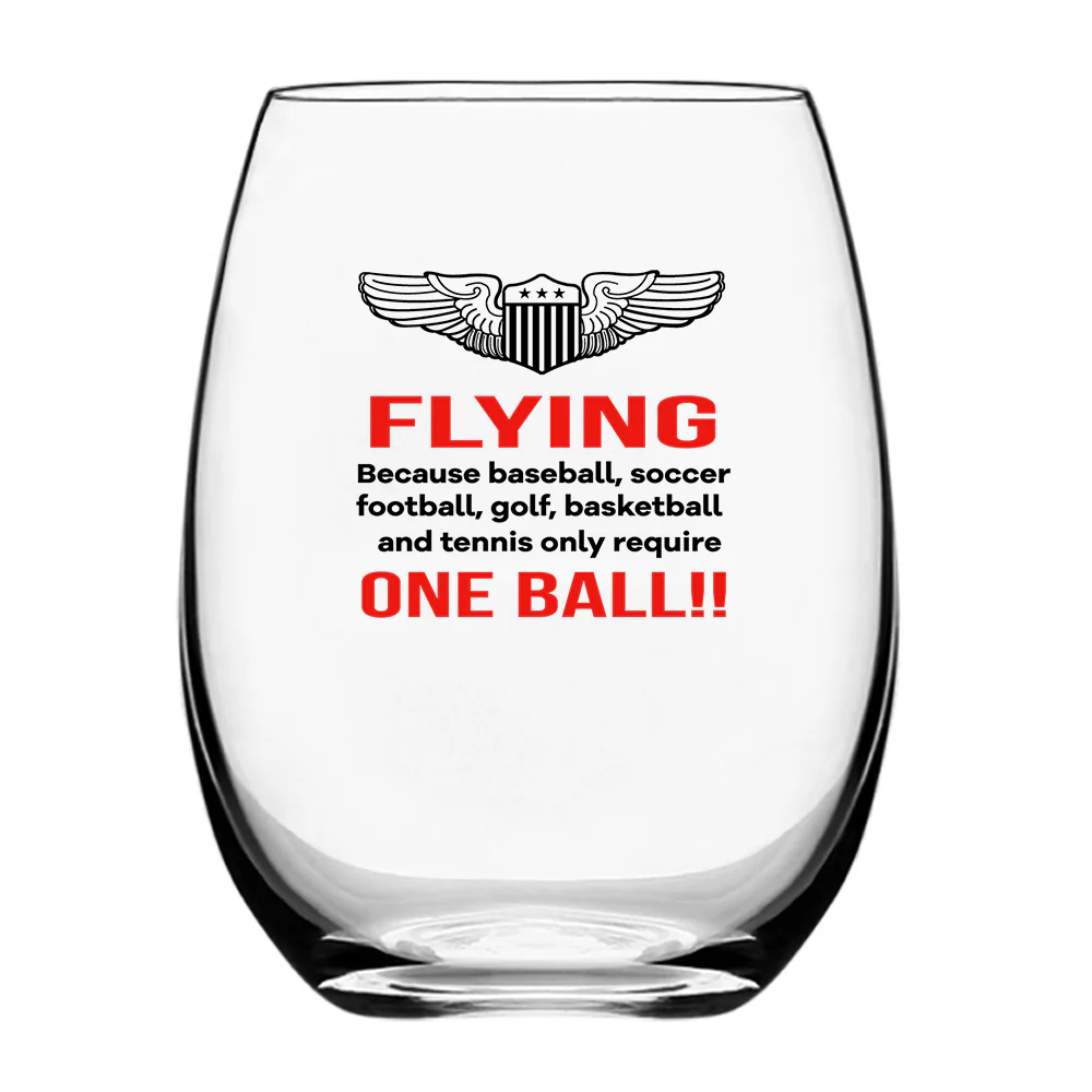 Flying One Ball Designed Water & Drink Glasses - Image 2