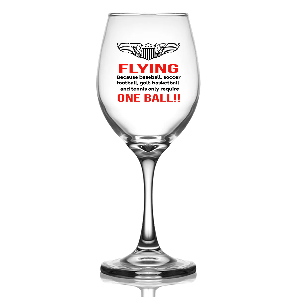 Flying One Ball Designed Wine Glasses - Image 2