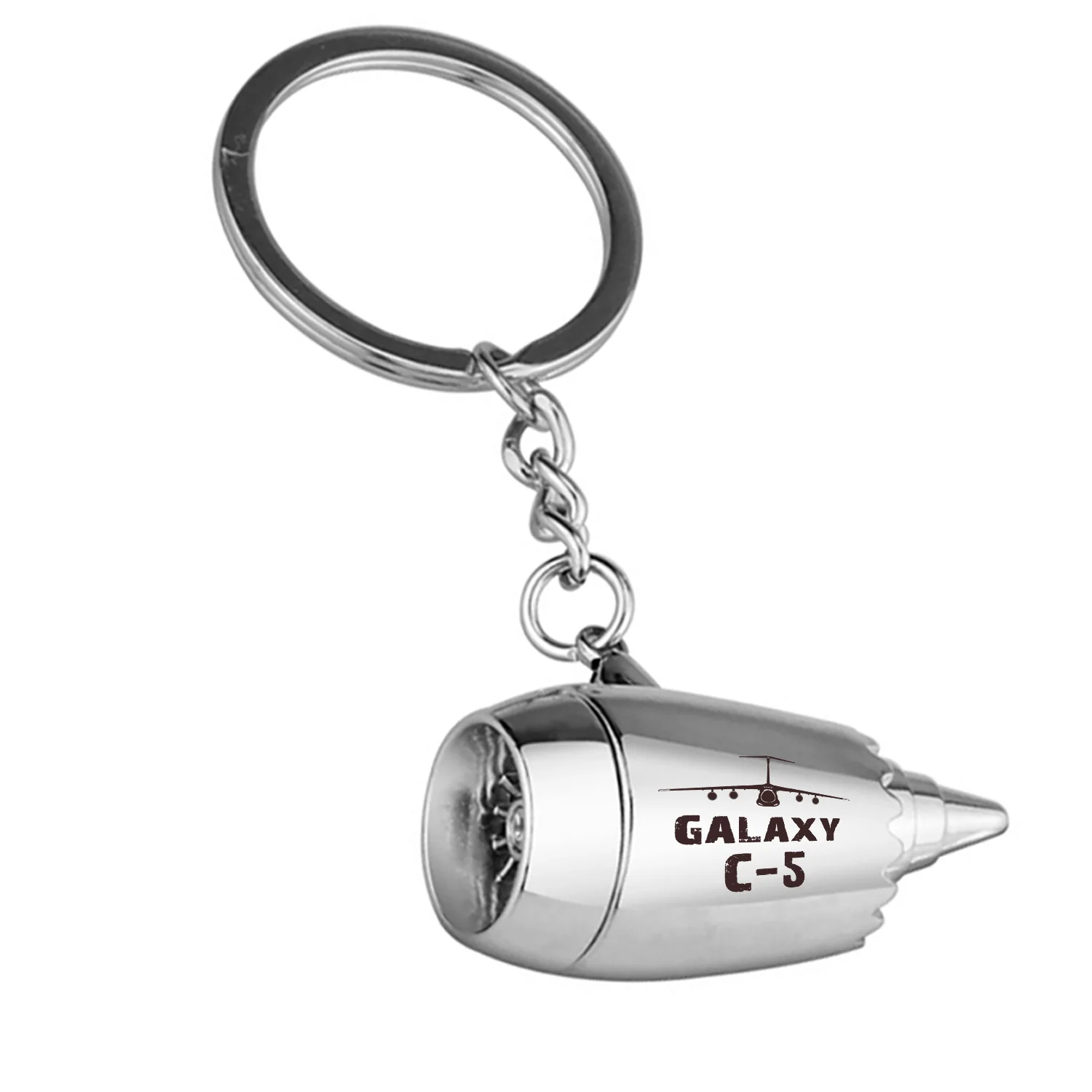 Galaxy C-5 & Plane Jet Engine Turbine Key Chains - Image 2