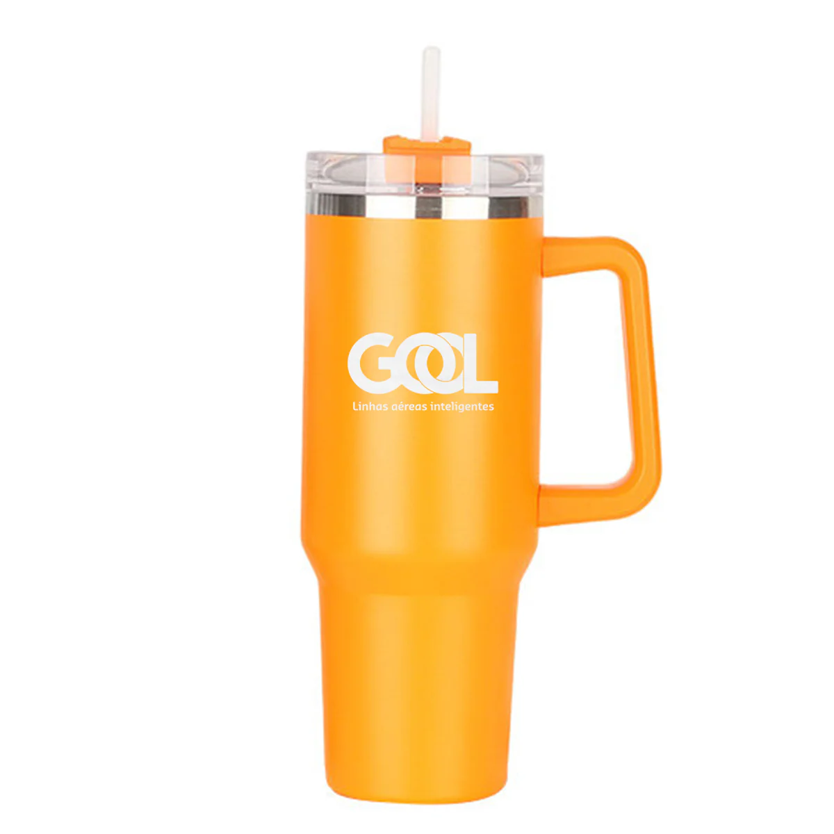Gol Linhas Aéreas Inteligentes Designed 40oz Stainless Steel Car Mug With Holder - Image 12
