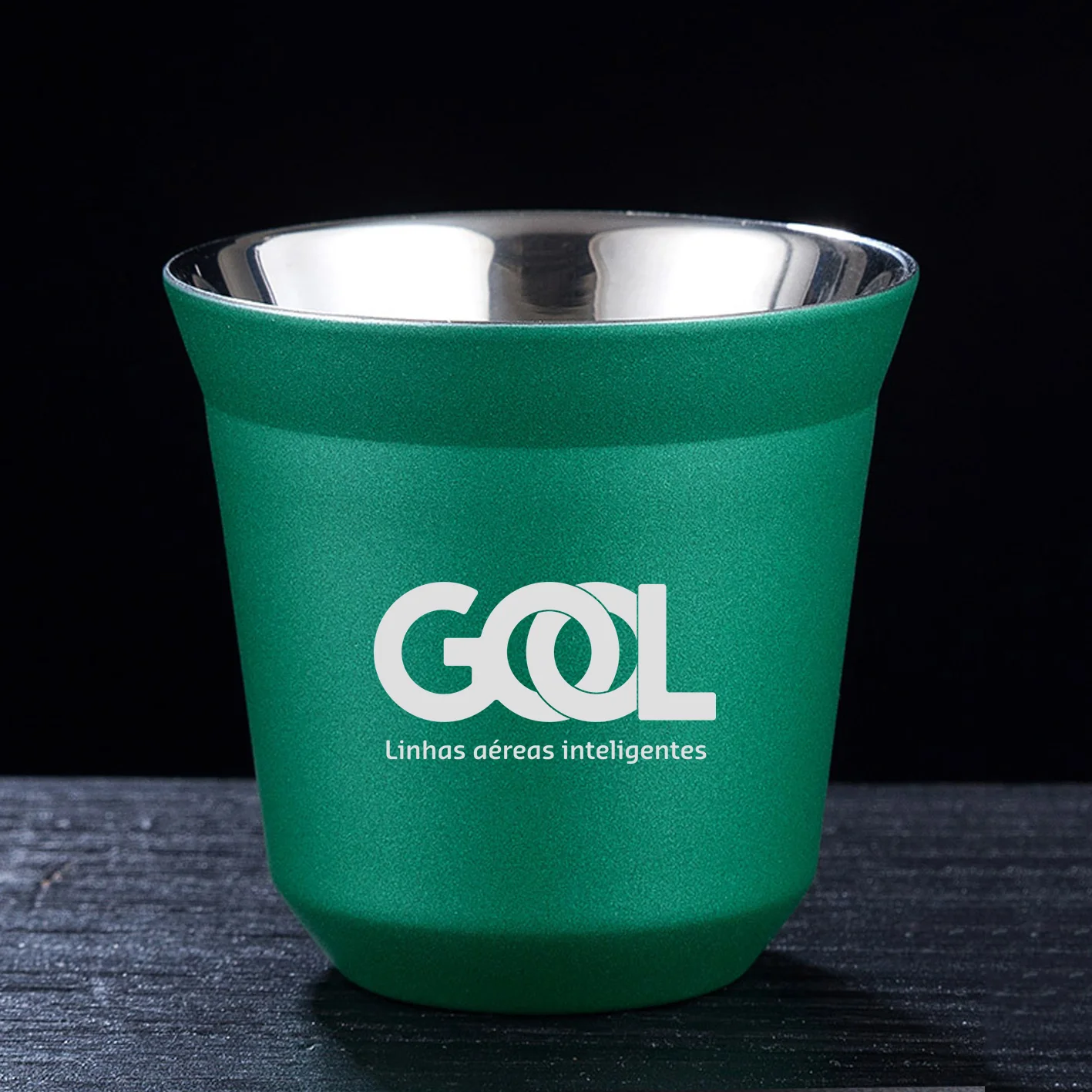 Gol Linhas Aéreas Inteligentes Designed Double Wall Stainless Steel Coffee Mugs - Image 14