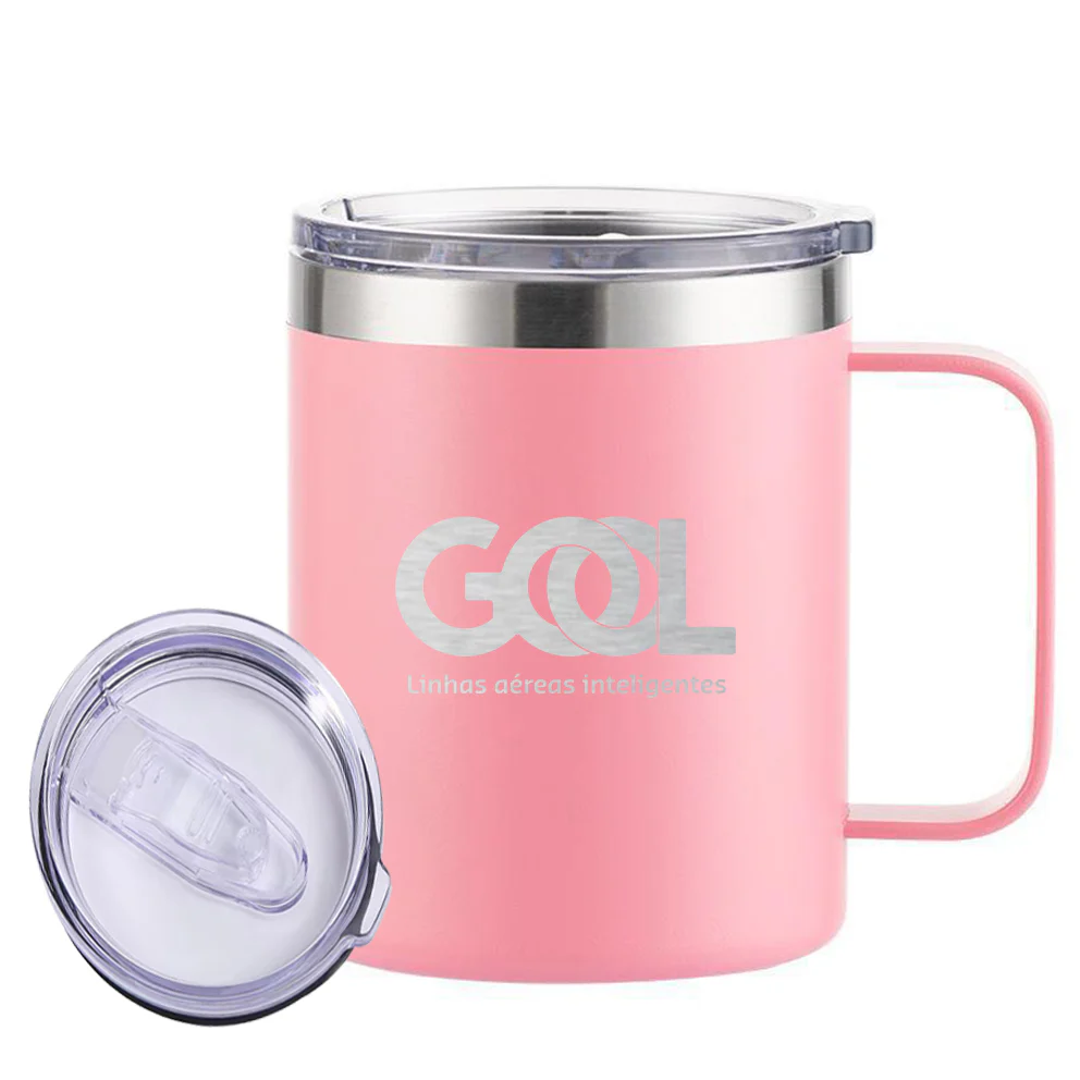 Gol Linhas Aéreas Inteligentes Designed Stainless Steel Laser Engraved Mugs - Image 12