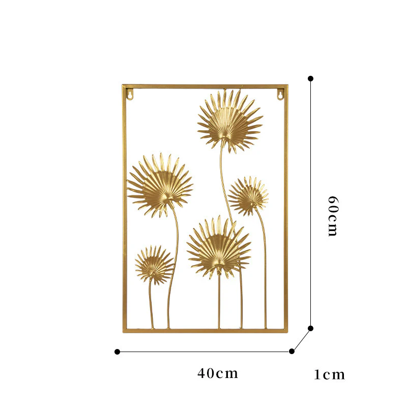 Golden luxuriant leaves Wall Decoration/Hanging: For Living Room - Image 4