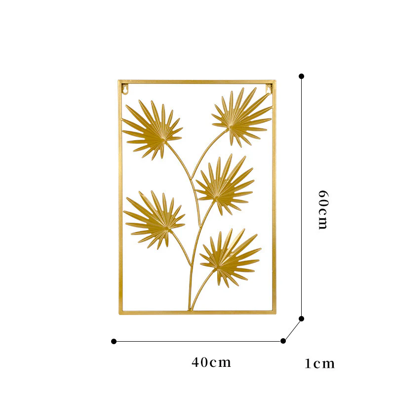 Golden luxuriant leaves Wall Decoration/Hanging: For Living Room - Image 5