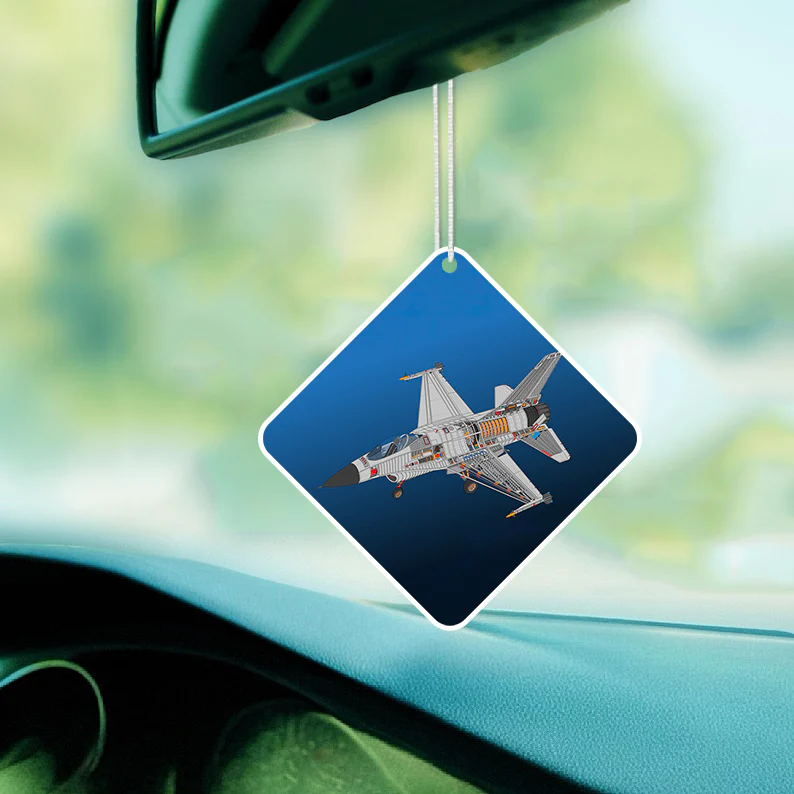 Graphical Fighting Falcon F16 Designed Car Air Fresheners