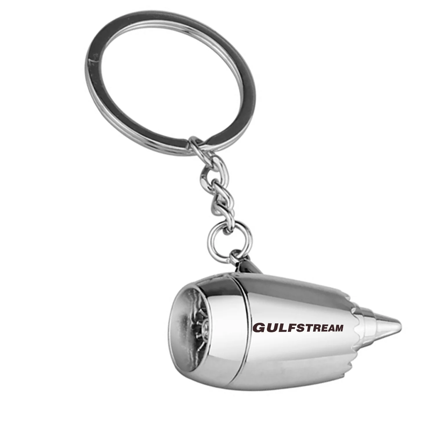 Gulfstream & Text Jet Engine Turbine Key Chains - Image 2