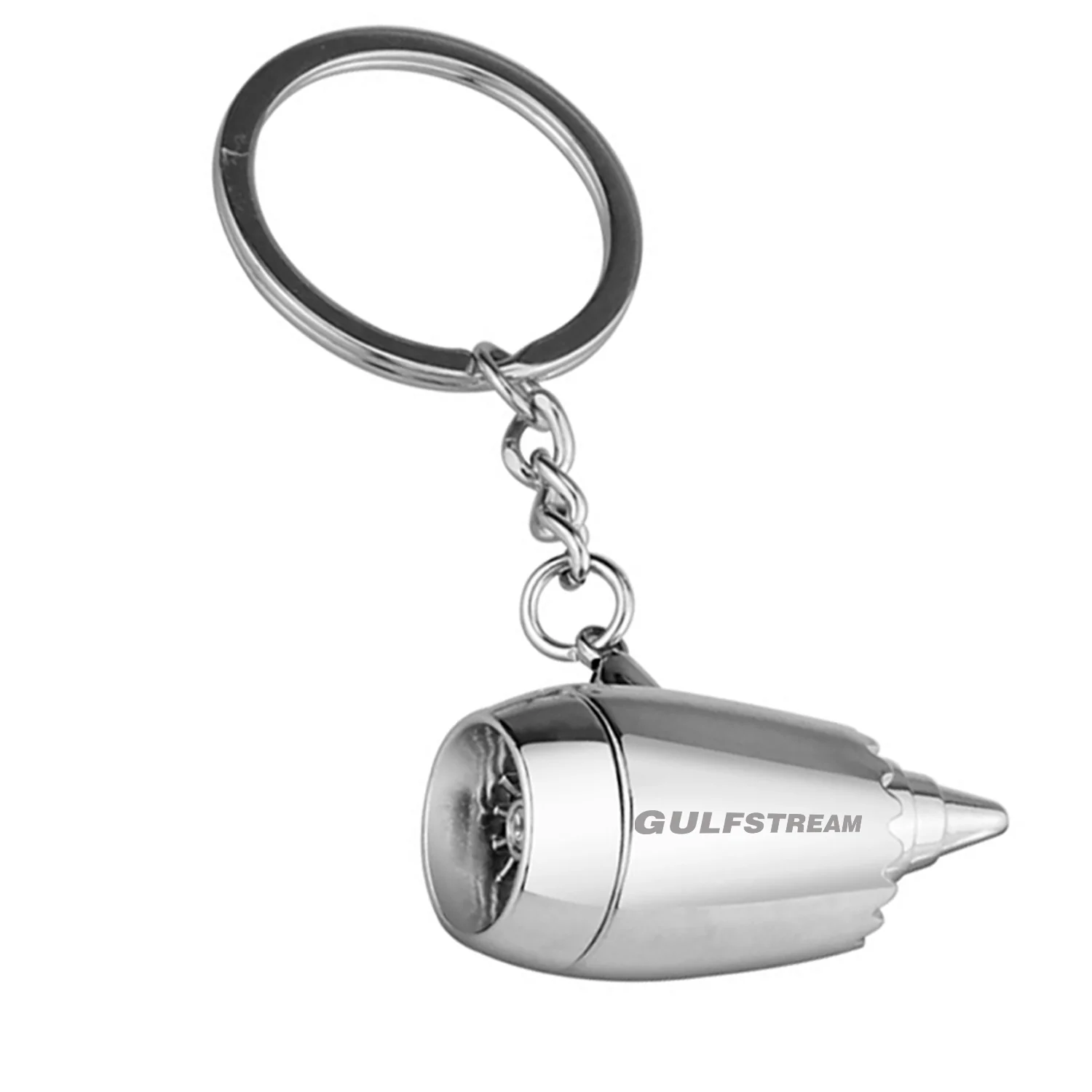 Gulfstream & Text Jet Engine Turbine Key Chains - Image 4