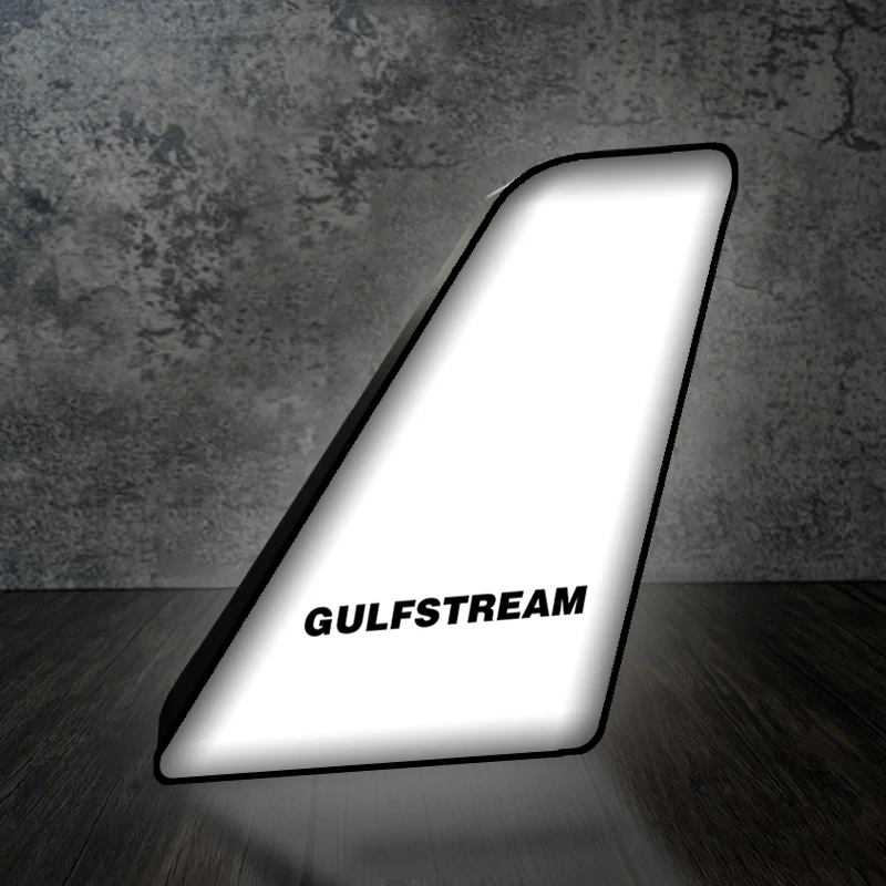 Gulfstream & Text Designed Led Aircraft Tail & 3D Lamp - Image 2
